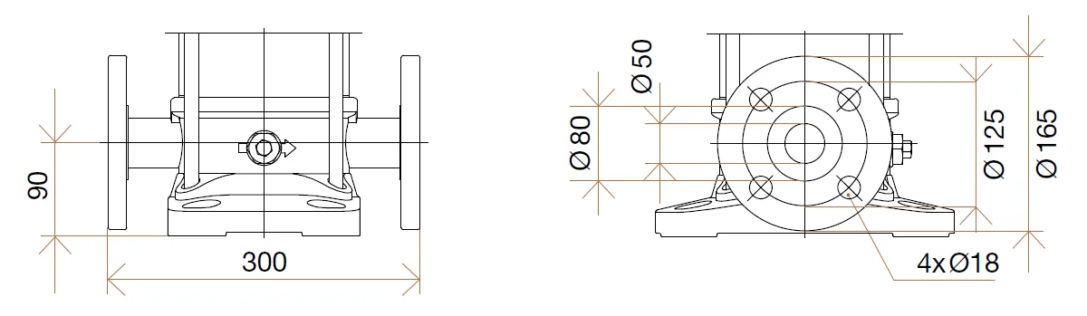 Фланцы насосов Hydroo VF 20-12